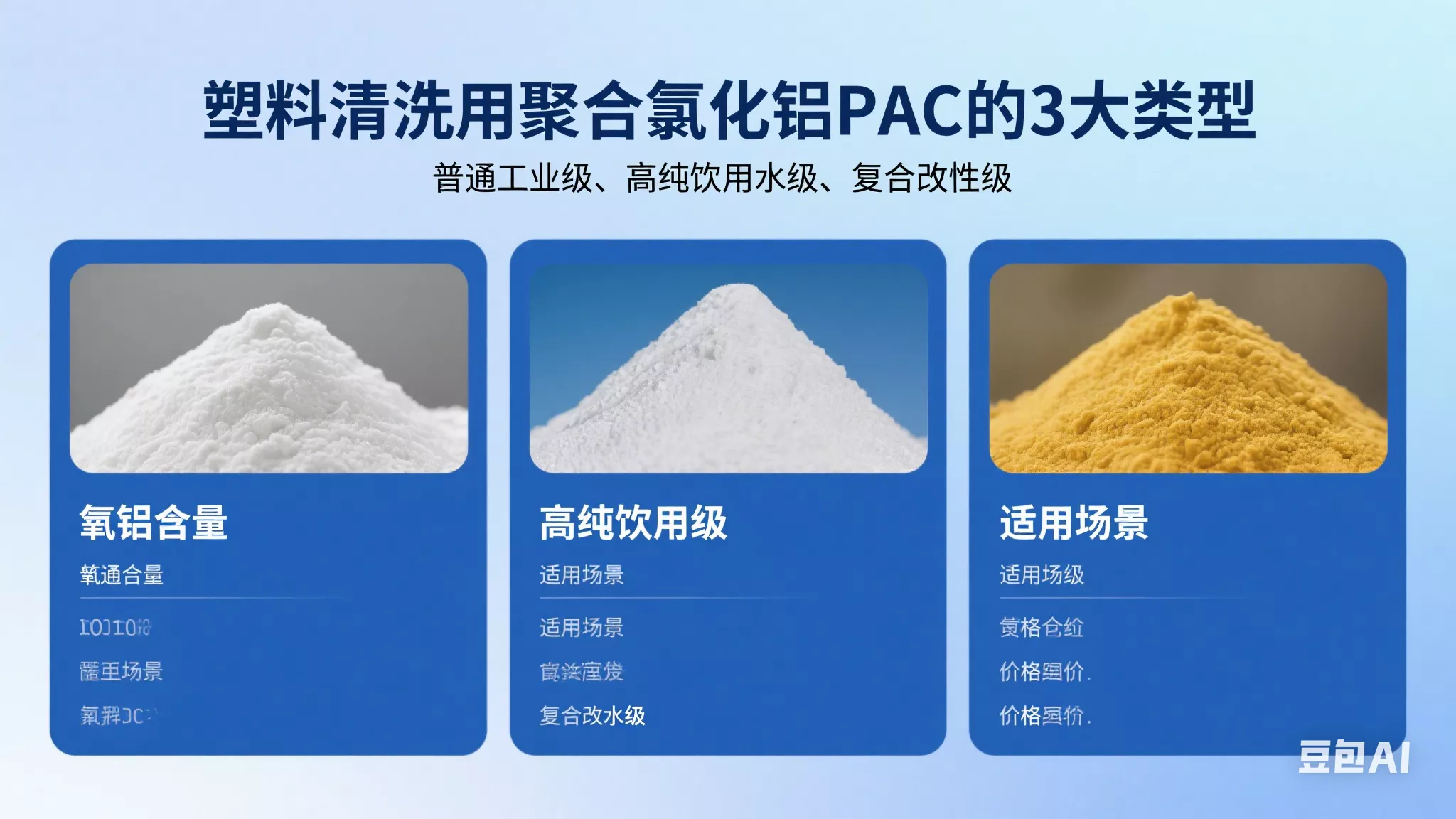 塑料清洗用聚合氯化铝pac的3大类型